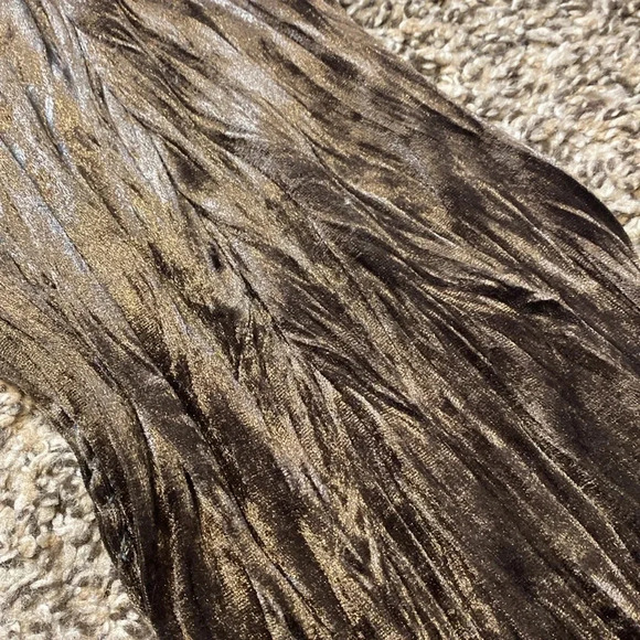 3 for $20! Warm Olive Green Crushed Velvety Scarf - Picture 3 of 4